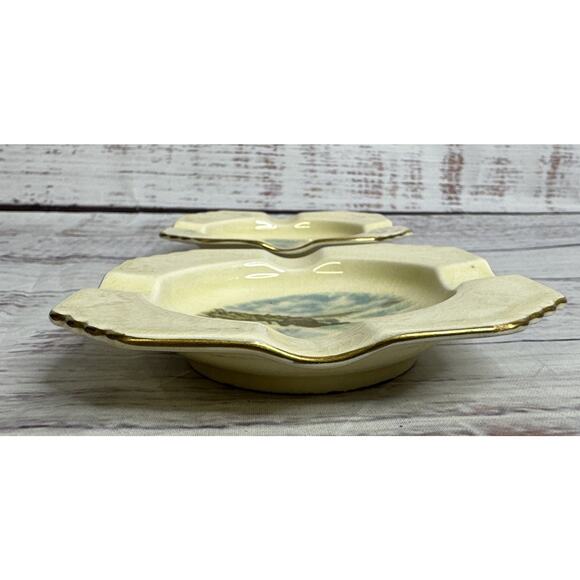 Royal Winton 4”x4” Trinket Dish Ashtrays Niagara Falls Lot Of 2￼ - Picture 11 of 11
